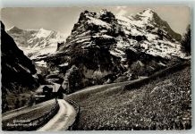 3818 Grindelwald - Fiescherhörner Waldhotel Bellwary Hüttenstempel
