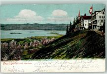 8835 Feusisberg 1905 - Feusisgarten und Zürichsee Wappen