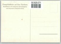 8000 Zürich - Dampfschiffahrt auf dem Zürichseezürich