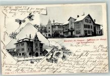 5737 Menziken 1905 - Gashaus Zur Waage Gemeindehaus Winter