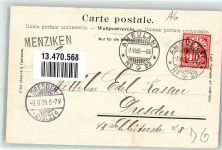 5737 Menziken 1905 - Gashaus Zur Waage Gemeindehaus Winter