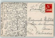 Caux Stempel Nr 411 Zensurstempel Phila Schweiz 1917