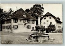 3360 Herzogenbuchsee Foto AK Gemeindehaus Denkmal Brunnen