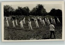 8913 Ottenbach 1929 Foto AK Sportplatz Gymnasitk Ort handschriftlich