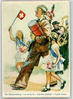 6000 Luzern Lucerne Künstlerkarte Eidg. Schützenfest 1939 Schützenkönig Sonderstempel