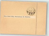 8400 Winterthur KEINE AK Einladung Lichtbildvortrag Gutschein Musikhaus Amsler Ort lt. Recherche