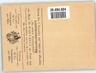 8400 Winterthur KEINE AK Einladung Lichtbildvortrag Gutschein Musikhaus Amsler Ort lt. Recherche