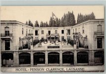1000 Lausanne Losanna Gebrauchsspuren Hotel Pension Clarence