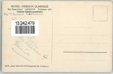 1000 Lausanne Losanna Gebrauchsspuren Hotel Pension Clarence