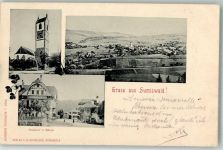 3454 Sumiswald 1901 Gebrauchsspuren Gasthaus zum Bären Kirche