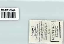 4914 Roggwil BE - Vignette Wappen Kaffee Hag ca 1920-1940 Ähren