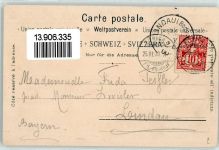 8000 Zürich 1900 Lithographie Zürichberg Kirche Tonhalle Schiff Boot Blumen Brücke