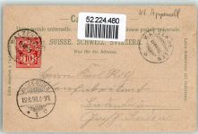 9428 Walzenhausen 1898 - Gasthaus Meldegg Ort lt. Stempel