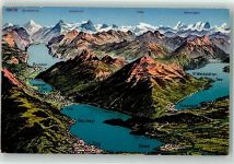 6330 Cham - Vierwaldstättersee Vogelschau Zugersee