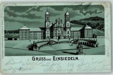 8840 Einsiedeln 1905 Lithographie Mondschein