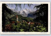 3800 Unterseen - Teilansicht, Jungfrau, Mönch