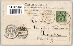 6000 Luzern Lucerne Lithographie Schützenfest 1901