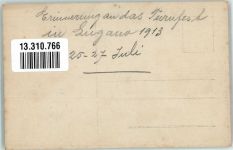 6900 Lugano Gebrauchsspuren Turnfest 1913