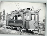 4000 Basel Bâle Foto AK Straßenbahn Be 2/2 nach Umbau 1922