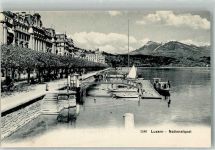 6000 Luzern Lucerne Foto AK Nationalquai