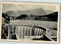 1663 Gruyères 1923 Foto AK Staumauer Lac Montsalvens