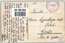 4663 Aarburg 1918 - Feldpost