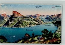 3800 Interlaken 1919 Foto AK Thunersee Beatenberg