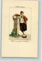 Nr. 869 T Serie Verlag Fingerle - Bauer - Trachten um 1800 , gute Erhaltung Tracht Schweiz