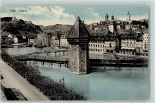 6000 Luzern Lucerne - Brücke Wasserturm