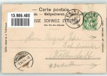 7307 Jenins 1904 Gebrauchsspuren beschnitten Wein