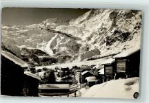 3906 Saas-Fee - Blick auf Saas-Fee mit Alphubel Winteraufnahme