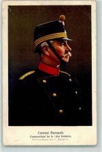 1920 Martigny Gebrauchsspuren Colonel Bornand Kommandant der 1 Division Ort lt. Stempel