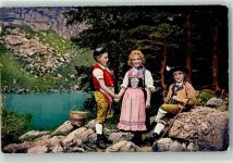 9050 Appenzell 1921 - Kinder Rast Tracht Ort lt. Stempel