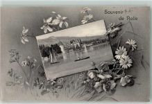 1180 Rolle 1907 - Schloss mit Blumen umrahmt