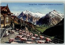Schynige Platte - Restaurant Terrasse Wetterhorn Schreckhorn
