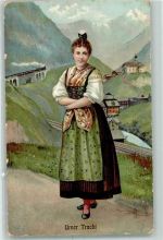 Uri-Rotstock Gebrauchsspuren Tracht