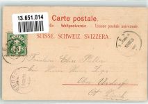 6410 Goldau 1899 Lithographie Bahnhof