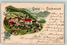 8638 Goldingen 1904 Lithographie