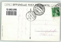 4142 Münchenstein 1911 Foto AK Kantonal -Turnfest Burg