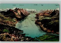 8872 Weesen - Landkarte Wallensee