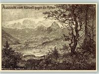 3000 Bern Berne 1920 Künstlerkarte sign Reuss - Aussicht vom Känzeli gegen die Mythen , sehr gute Erhaltung AK