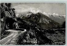 6086 Hasliberg Reuti 1946 - Haslibergstrasse und Blick auf Meiringen