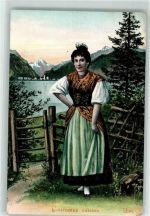 1909 - Trachtenfrau Kanton Uri