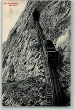 6010 Pilatus Kulm 1910 Foto AK Bergbahn Pilatusbahn Eselwand