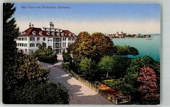 9326 Horn 1915 Foto AK Hotel Bad Horn Feldpost Militärsache