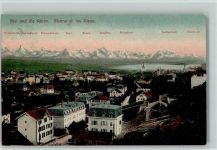 2500 Biel/Bienne 1910 - und die Alpen Morgenrot