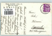 7247 Saas im Prättigau Foto AK Pension Waldhof Blick nach Klosters Winter