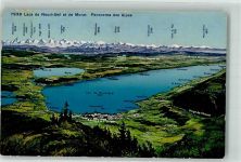 2012 Auvernier 1917 - Landkarte Neuenburgersee Murtersee