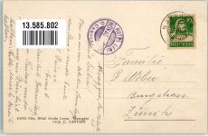 6986 Novaggio 1926 Foto AK Hotel Lema Kirche