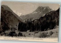1925 Finhaut 1909 Foto AK Pension Chalet de la Casita Mont-Blanc Ort lt. Stempel